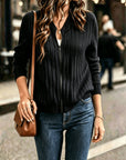 Helvano | Damen Rippstrick-Jacke mit Reissverschluss