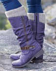 Helvano | Orthopädische Stiefel mit flachem Absatz für Damen