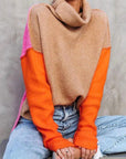 Helvano | Farbblock-Strickpullover für Damen