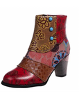 Helvano | Retro Stiefel für Damen in Rot