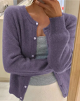 Helvano | Weiche Strickjacke mit Knöpfen für Damen