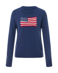 Helvano | Strickpullover mit Amerika-Flagge für Damen