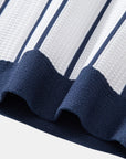 Helvano | Herren Set: Strick-Streifenhemd & Leinenhose