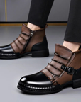 Helvano | Herren Stiefeletten mit Schnalle in Schwarz
