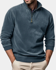 Helvano | Half-Zip Strickpullover für Herren