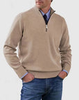 Helvano | Herren Troyer-Pullover mit Halbreissverschluss