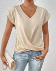 Helvano | Damen T-Shirt mit V-Ausschnitt