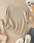 Helvano | Lockerer Lochstrick-Pullover für Damen