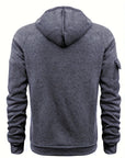 Helvano | Utility-Hoodie mit Kurzreissverschluss für Herren