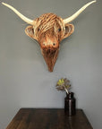 Helvano | Kuh Wandskulptur für die Wand