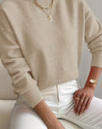 Helvano | Strickpullover mit Stehkragen für Damen