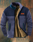 Helvano | Casual Fleecejacke für Herren