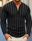 Helvano | Gestreifter Strickpullover für Herren