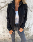 Helvano | Cordjacke mit Reissverschluss für Damen