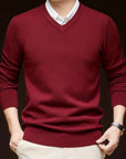 Helvano | Herren Strickpullover mit V-Ausschnitt