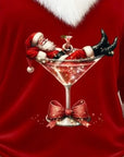 Helvano | Plüsch-Weihnachtspullover für Damen in Rot