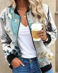Helvano | Damen Bomberjacke mit Blumenmuster
