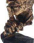 Helvano | Abstrakte Skulptur im Scandi-Stil in Gold