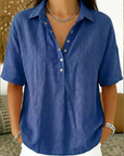 Helvano | V-Ausschnitt Bluse für Damen