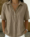 Helvano | V-Ausschnitt Bluse für Damen