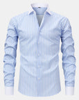 Helvano | Gestreiftes Herrenhemd mit Slim-Fit-Hose