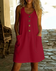 Helvano | Sommerkleid mit Knopfleiste für Damen