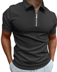 Helvano | Modernes Herren-Poloshirt mit kurzem Zip