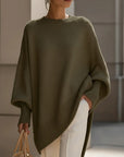 Helvano | Oversized Rippstrick-Pullover für Damen