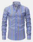 Helvano | Herren-Set gestreiftes Hemd & Slim-Fit Hose
