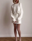 Helvano | Kuscheliger Strickpullover für Damen in Weiss