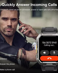 Helvano | Rugged Smartwatch mit Anruf & SOS in Schwarz