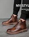 Helvano | Gefütterte High-Top-Schnürstiefel für Herren