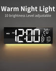 Helvano | RGB Digitaluhr mit Fernbedienung, 16 Zoll