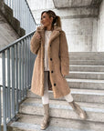 Helvano | Plüsch-Trenchcoat für Damen