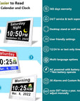 Helvano | Digitaler Kalender mit Tagesuhr und Erinnerungen