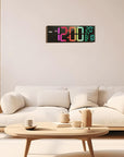 Helvano | RGB Digitaluhr mit Fernbedienung, 16 Zoll