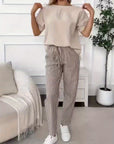 Helvano | Weite Streifenhose für Damen