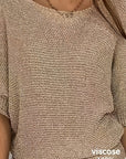 Helvano | Lockerer Lochstrick-Pullover für Damen