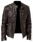 Helvano | Moto-Jacke mit Stehkragen für Herren