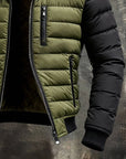 Helvano | Gesteppte Zip-Jacke für Herren in Oliv