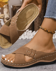 Helvano | Damen-Sandalen mit Keilabsatz