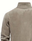 Helvano | Herren Strickpullover mit Stehkragen und Half-Zip