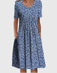 Helvano | Rüschenkleid für Damen mit Blumenmuster
