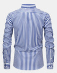 Helvano | Herren-Set gestreiftes Hemd & Slim-Fit Hose