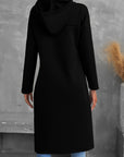 Helvano | Damen High-Low Hoodie mit Kordelzug