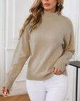 Helvano | Strickpullover mit Stehkragen für Damen