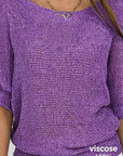 Helvano | Lockerer Lochstrick-Pullover für Damen