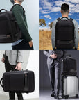 Helvano | Erweiterbarer Reiserucksack mit Laptopfach