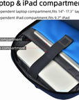 Helvano | Laptop-Rucksack mit USB-Anschluss für Reisen