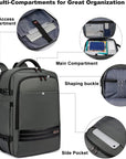 Helvano | Erweiterbarer Reiserucksack mit Laptopfach
